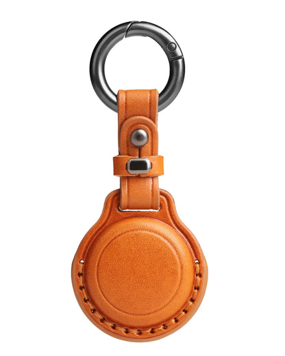 Leather AirTag Keychain Holder