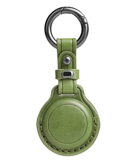 Leather AirTag Keychain Holder